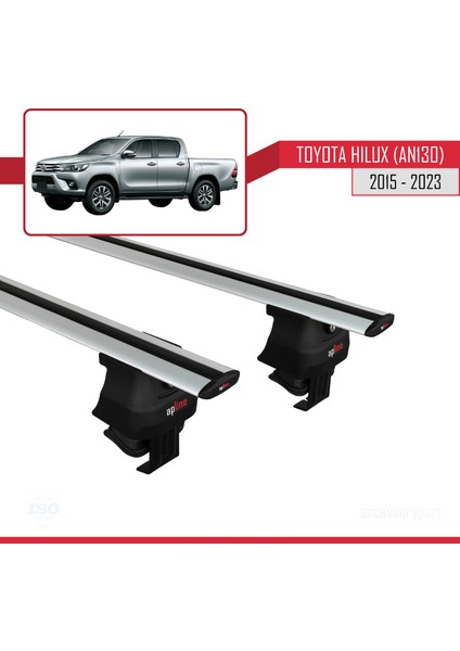 Toyota Hilux (AN130) 2015 ve Sonrası ile Uyumlu Ace-4 Ara Atkı Tavan Barı Gri modelleri