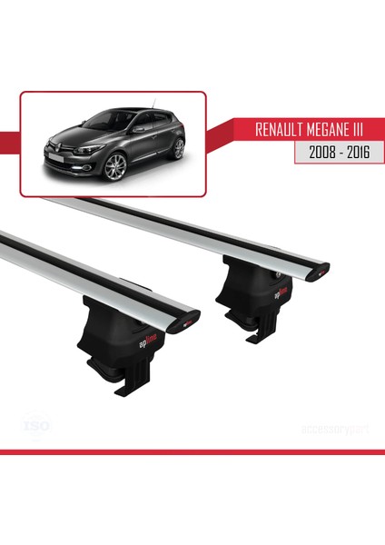 Renault Megane Iıı 2008-2016 Arası ile Uyumlu Ace-4 Ara Atkı Tavan Barı Gri modelleri