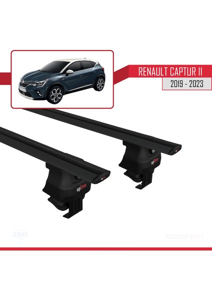 Renault Captur Iı 2019 ve Sonrası ile Uyumlu Ace-4 Ara Atkı Tavan Barı Siyah