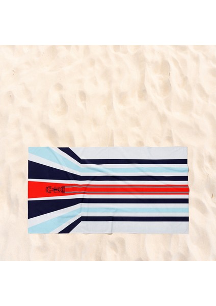 Martini Racing Colors F1 Plaj Havlusu - Pamuk