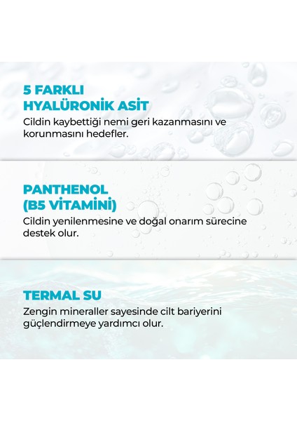 Yoğun Nemlendirici Serum 30 ml (%2 Hyalüronik Asit + B5)