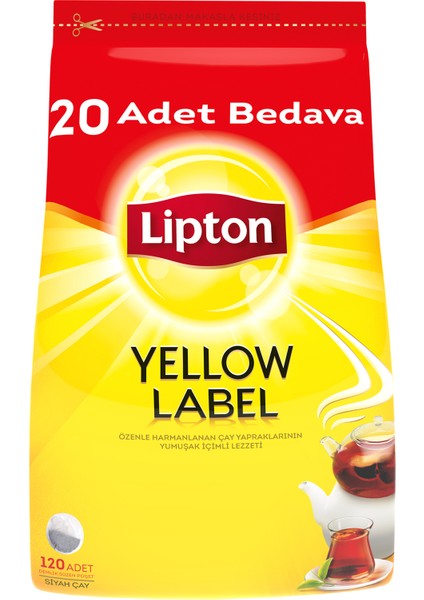 Yellow Label 3;2 gr Demlik Poşet Çay 120'li