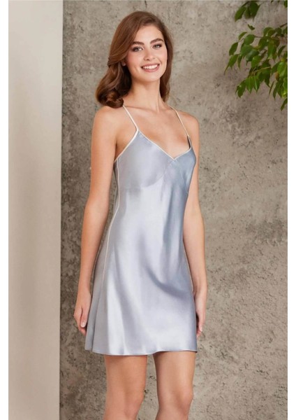 Saten 4lü Gecelik Sabahlık Şort Seti Mist 7200 modelleri