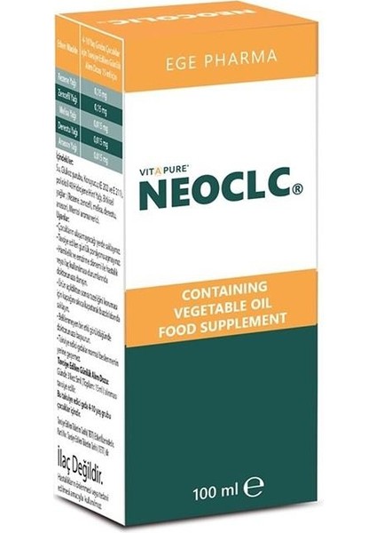 Vitapure Neoclc Bitkisel Damla 100ML