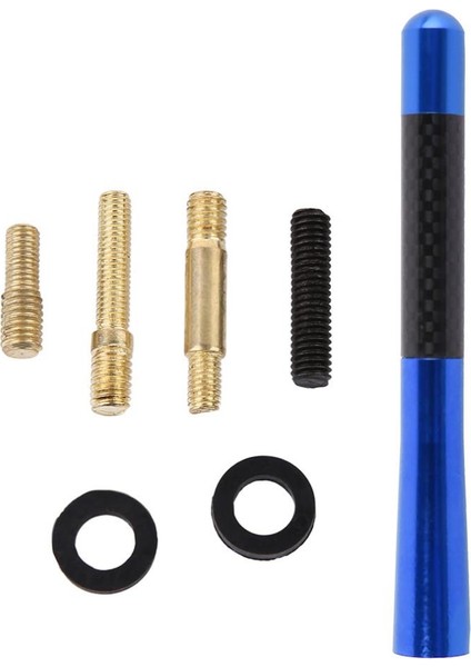 Alüminyum Karbon Fiber Oto Anten Çubuğu Mavi fırsatları