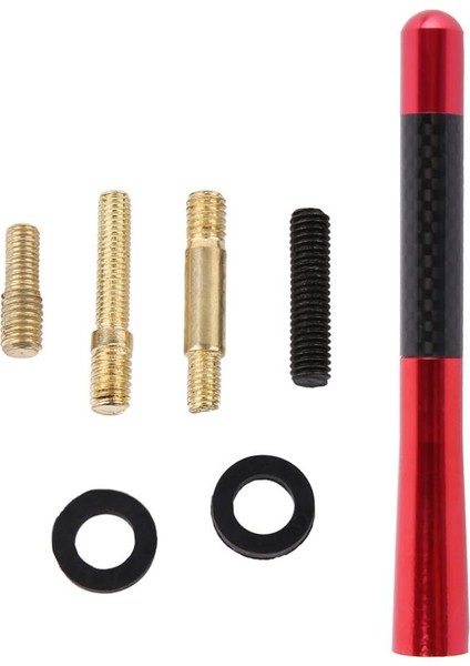 Alüminyum Karbon Fiber Oto Anten Çubuğu Kırmızı fırsatları