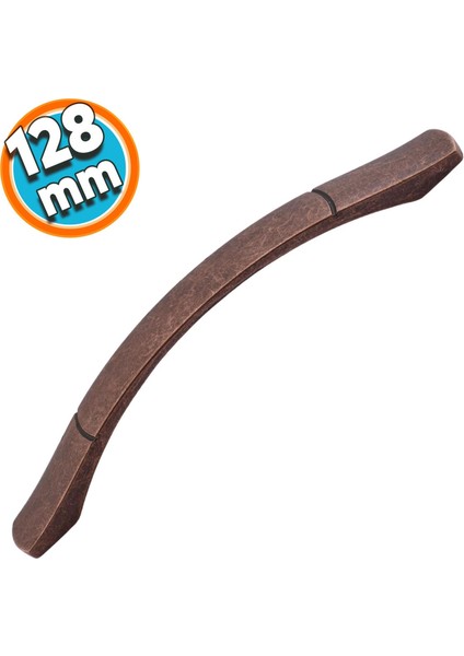 Mobilya Banyo Mutfak Dolabı Çekmece Dolap Kapak Kulpu Kulbu Antik Bakır 128 mm Metal Kulp