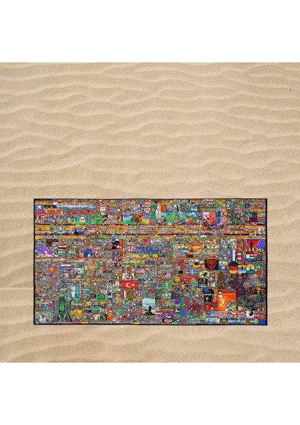 Reddit Place 2023 Plaj Havlusu - Microfiber fırsatları