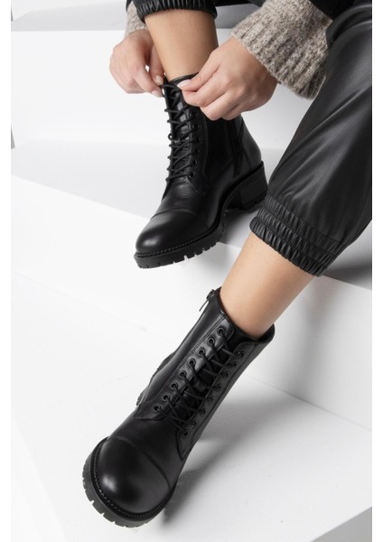 Alpina 6 Nokta Anatomik Taban Hakiki Deri Kadın Bot