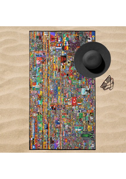 Reddit Place 2023 Plaj Havlusu - Pamuk