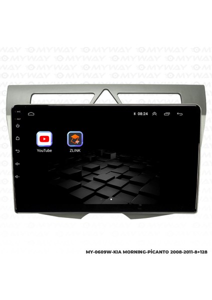 Kia Morning Android 12 Multimedya Carplay 4gb RAM+64GB HDD Navigasyon Ekran