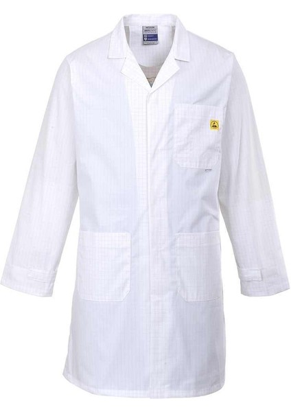 Eser - Beyaz Antistatik Önlük