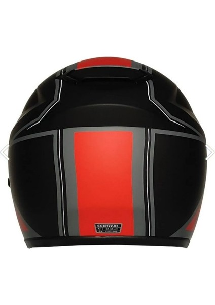 Motosiklet Kaskı Ce Onaylı Full Face Abs Materıal Güneş Vizörlü Kask Fr 913