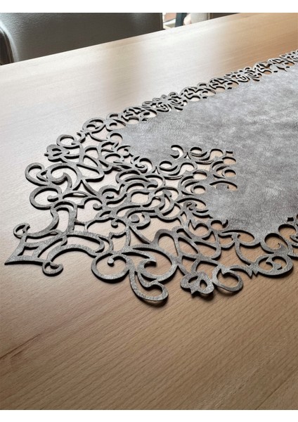 Koyu Bej (Taş Rengi) Süet Kumaş Runner Konsol Boyu 40X120 Cm fiyatları