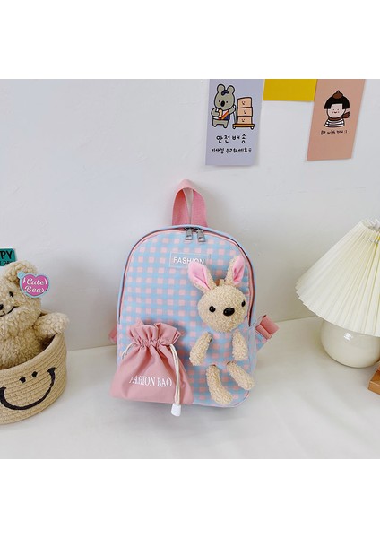 Batı Tarzı Ekose Anaokulu Okul Çantası (Yurt Dışından)