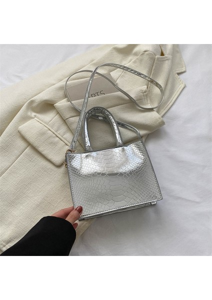 Çapraz Askılı Küçük Kare Çanta (Yurt Dışından)