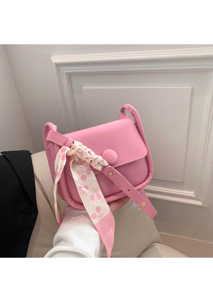 Dokulu Ipek Eşarp Küçük Çanta (Yurt Dışından)