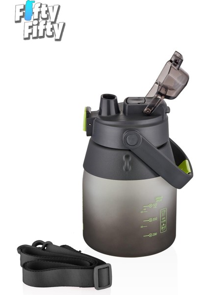 1000 ml Askılı Tek Kapak Çift Kullanım Pipetli/pipetsiz Kullanım Softtouch Su Matarası modelleri