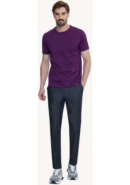Erkek Bisiklet Yaka Pamuklu T-shirt modelleri