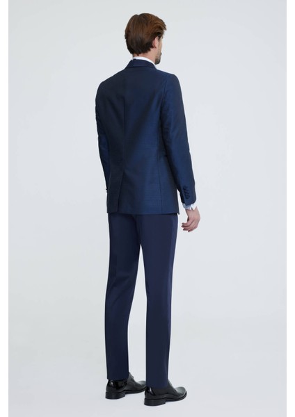 Erkek Lacivert Yelekli Slim Fit Damatlık indirimleri