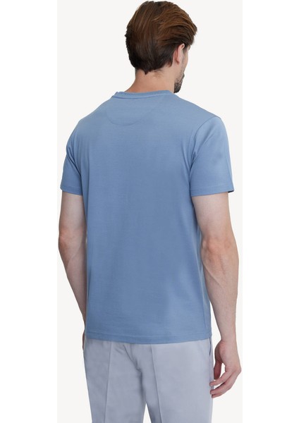Erkek Bisiklet Yaka Pamuklu Regular Fit T-shirt indirimleri