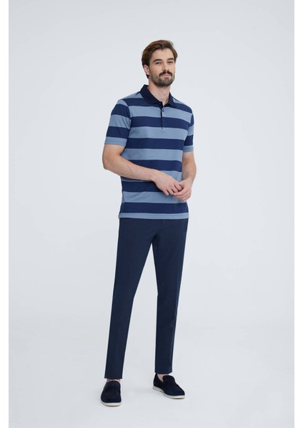 Erkek Lacivert Gri Polo Yaka T-shirt fırsatları