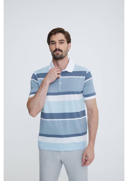 Erkek Mavi Gri Polo Yaka T-shirt fiyatları