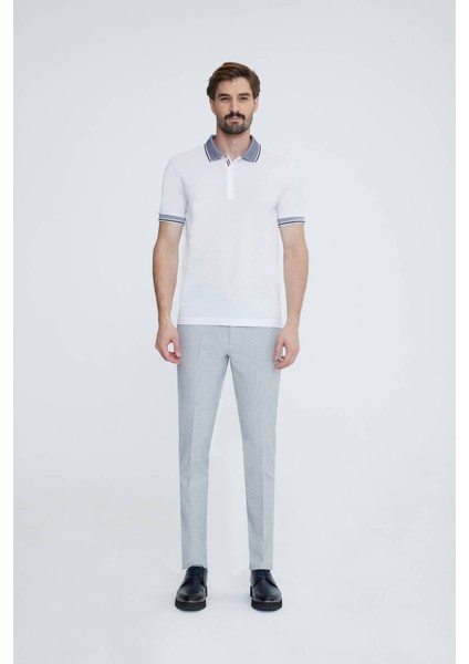 Erkek Krem Polo Yaka T-shirt modelleri