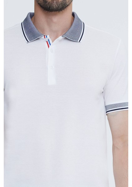 Erkek Krem Polo Yaka T-shirt indirimleri