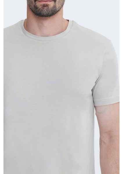 Erkek Bej Bisiklet Yaka T-shirt indirimleri