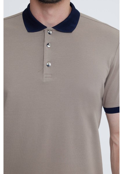 Erkek Kahverengi Polo Yaka T-shirt indirimleri