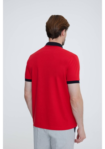 Erkek Kırmızı Polo Yaka T-shirt indirimleri