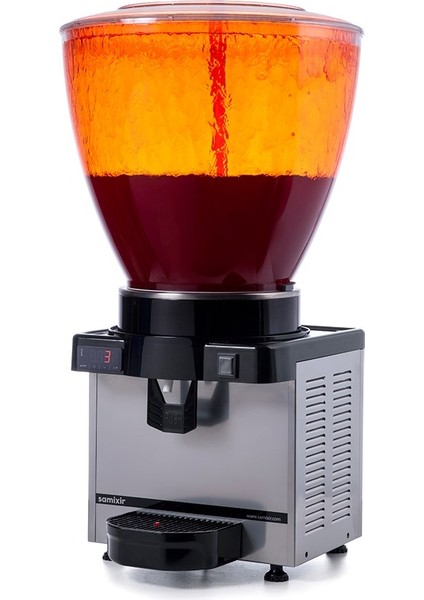 Samixir S40 Panoramik Fıskiyeli 40 Lt Soğutuculu İçecek Makinesi S40-DI