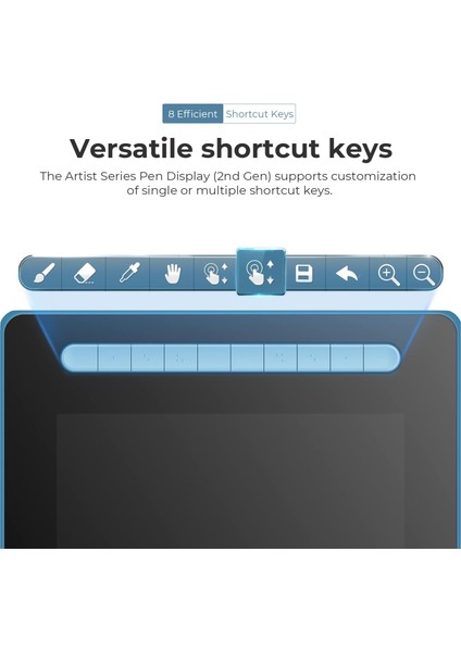 ARTIST16 Bilgisayar Grafik Tableti 15.4 Inc - Mavi