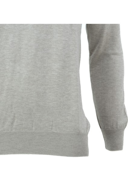 Erkek Kışlık Yarım Balıkçı Yaka Armalı Düz Renk Uzun Kollu Rahat Kesim Likralı Pamuklu Dokuma Kazak