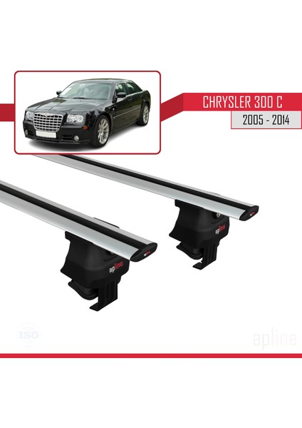 Chrysler 300 C 2005-2014 Arası ile Uyumlu Ace-4 Ara Atkı Tavan Barı Gri