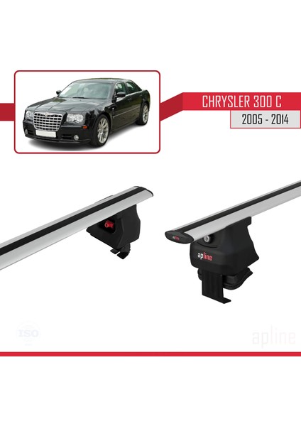 Chrysler 300 C 2005-2014 Arası ile Uyumlu Ace-4 Ara Atkı Tavan Barı Gri