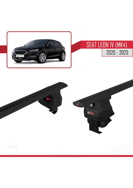 Seat Leon Iv (Mk4) 2020 ve Sonrası ile Uyumlu Ace-4 Ara Atkı Tavan Barı Siyah