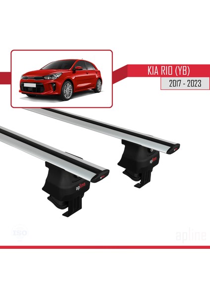 Kia Rio (Yb) Hatchback 2017 ve Sonrası ile Uyumlu Ace-4 Ara Atkı Tavan Barı Gri