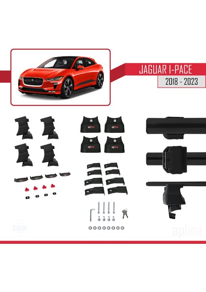 Jaguar I-Pace 2018 ve Sonrası ile Uyumlu Ace-4 Ara Atkı Tavan Barı Siyah indirimleri