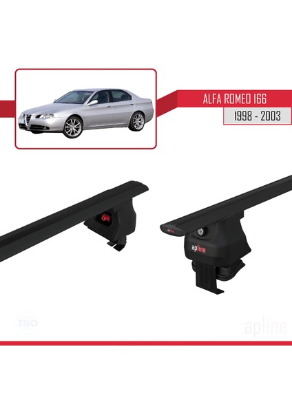 Alfa Romeo 166 1998-2003 Arası ile Uyumlu Ace-4 Ara Atkı Tavan Barı Siyah fırsatları