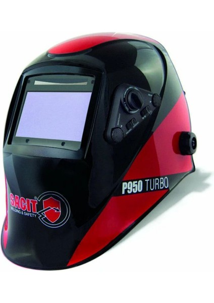 Sacit P950 Turbo Otomatik Kararan Kaynak Maskesi True Color Temiz Net Görüntü