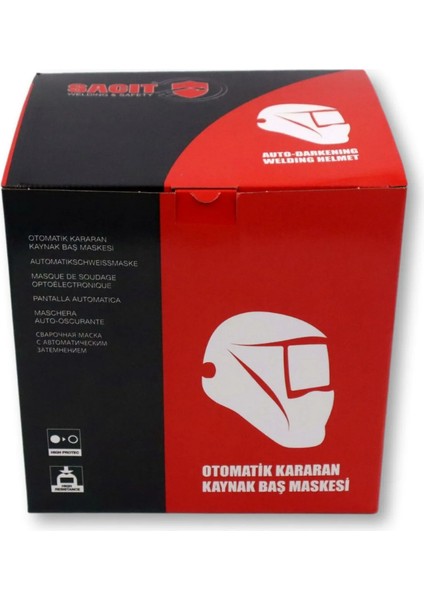Sacit P950 Turbo Otomatik Kararan Kaynak Maskesi True Color Temiz Net Görüntü