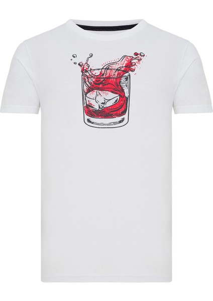 Tate T-Shirt Beyaz Erkek T-Shirt RFTATE23-10