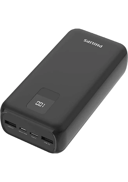 DLP1930CB, 30.000MAH Power Bank ,2x Usb-A & Usb-C Bağlantısı,hızlı Şarj, Siyah DLP1930CB/00