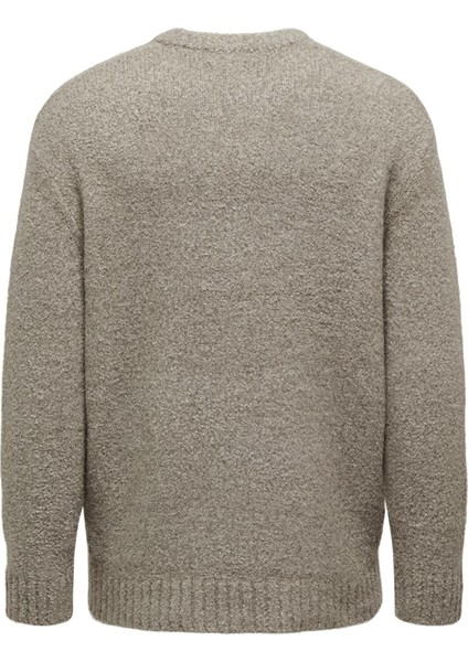 Only & Sons Erkek Chinchilla Örgü Sweatshirt - 22027150