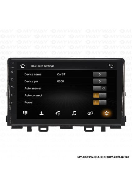 Kia Rio Android 12 Multimedya Carplay 4gb RAM+64GB HDD 2017-2021 Navigasyon Ekran modelleri