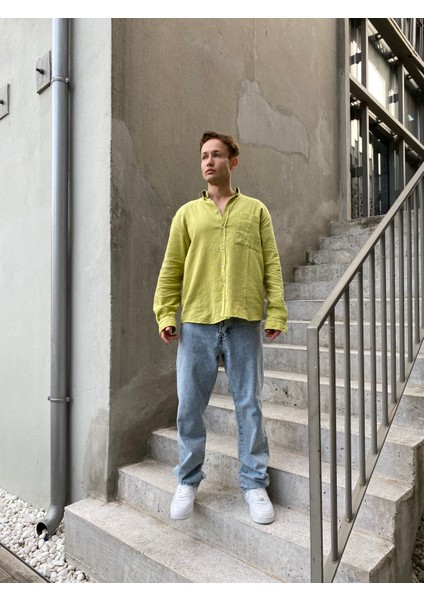 Baggy Buz Mavisi Pantolon modelleri