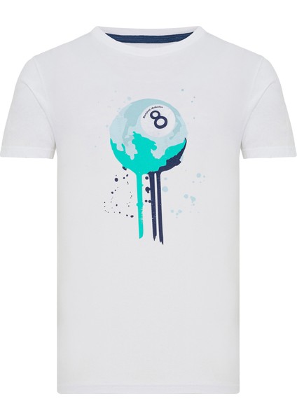 Trick T-Shirt Beyaz Erkek T-Shirt RFTRICK23-10