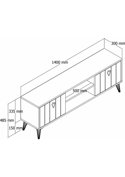 Novada Tv Ünitesi 140 cm